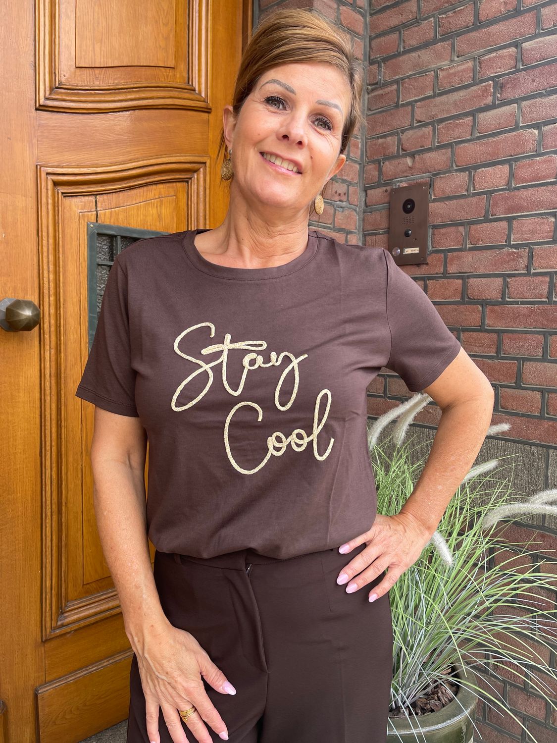 T-Shirt - Stay Cool - Chocolade