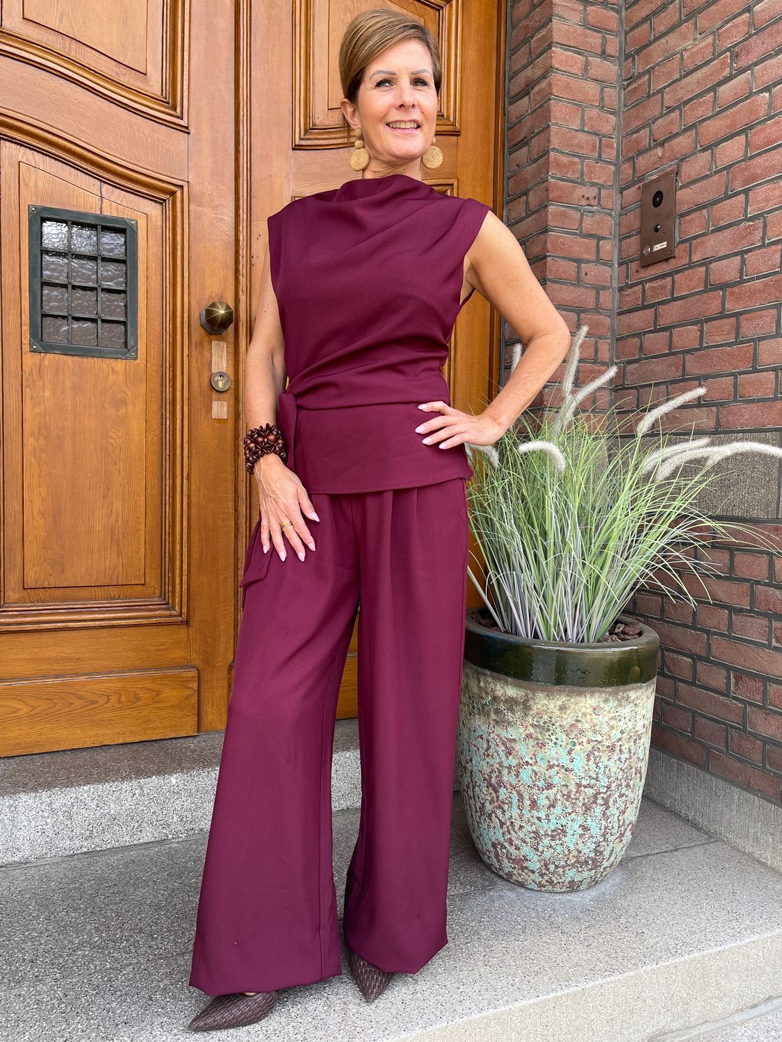 PANTALON Azzuma - Bordeaux Rood