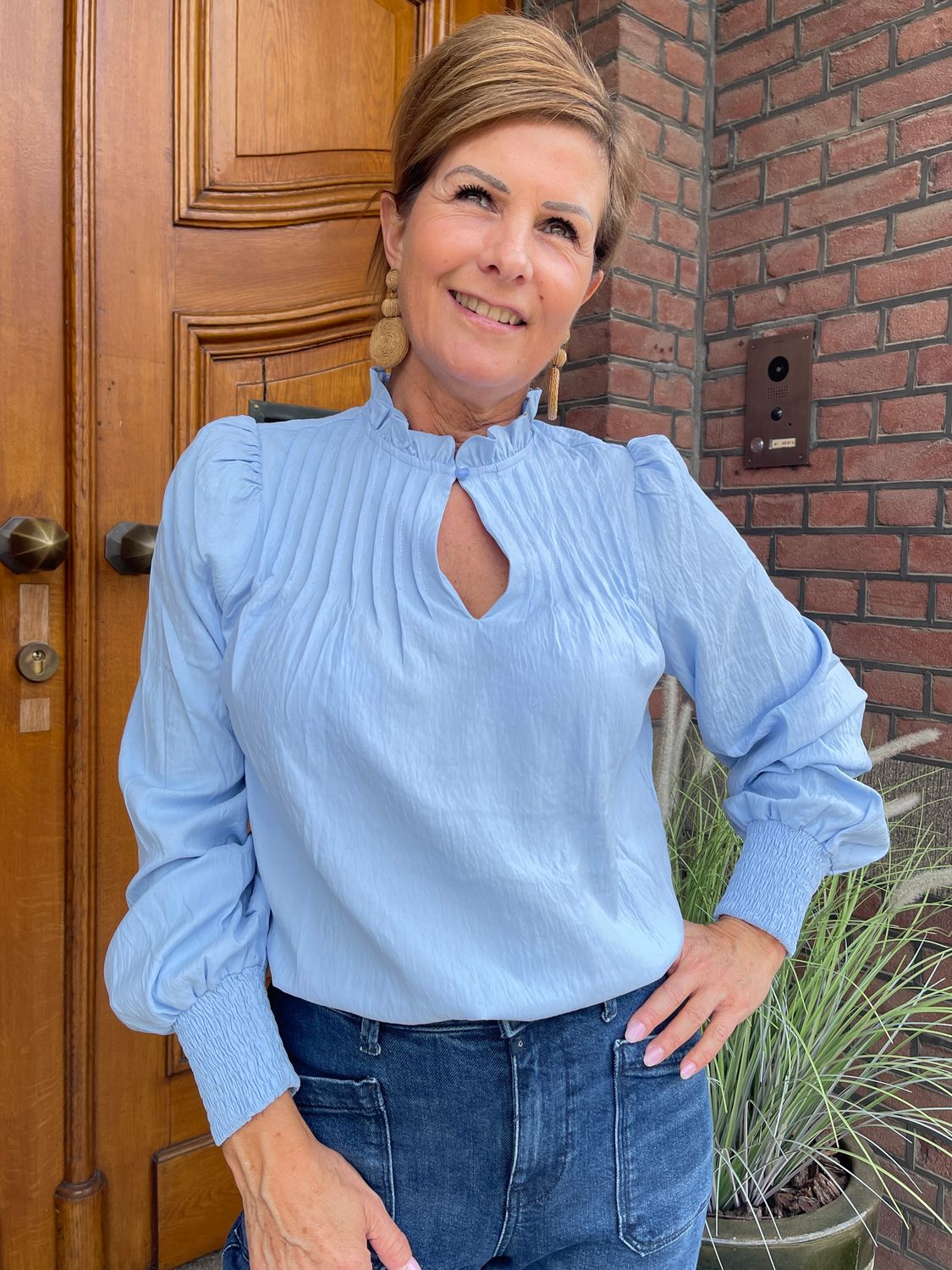 Blouse HEDY - Lichtblauw