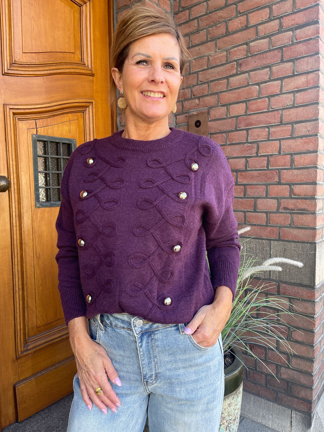 Sweater Melanie - Aubergine