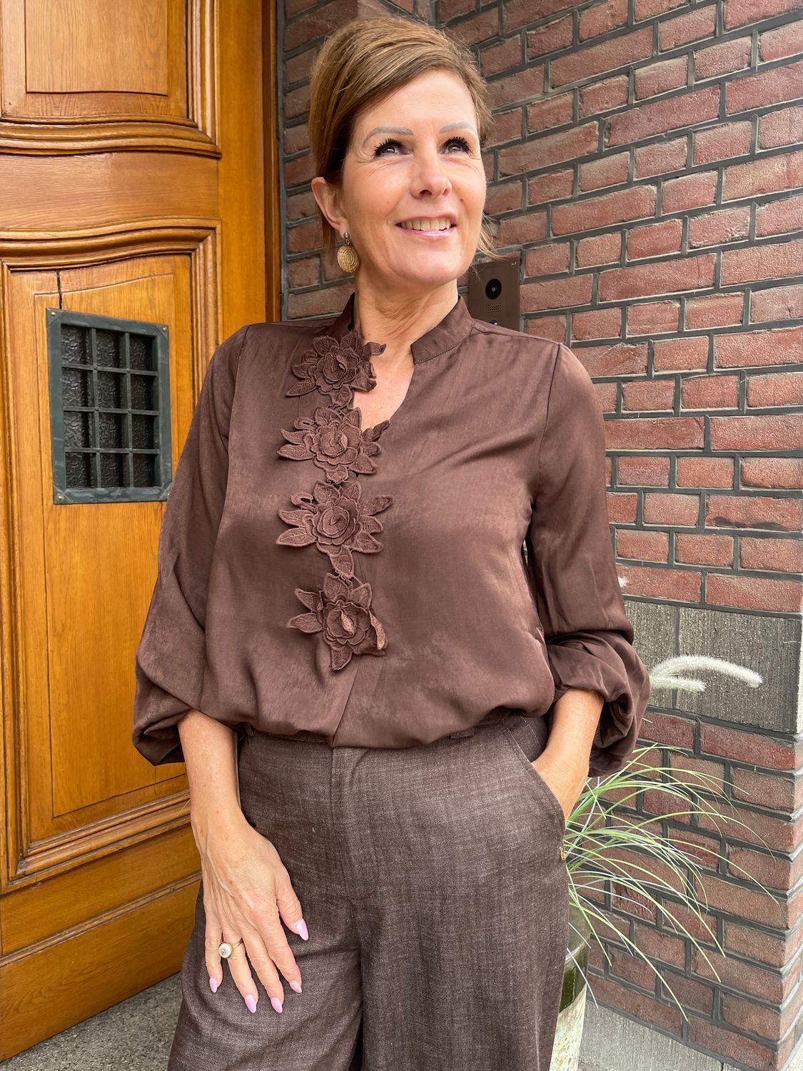 Blouse Ally - Bruin