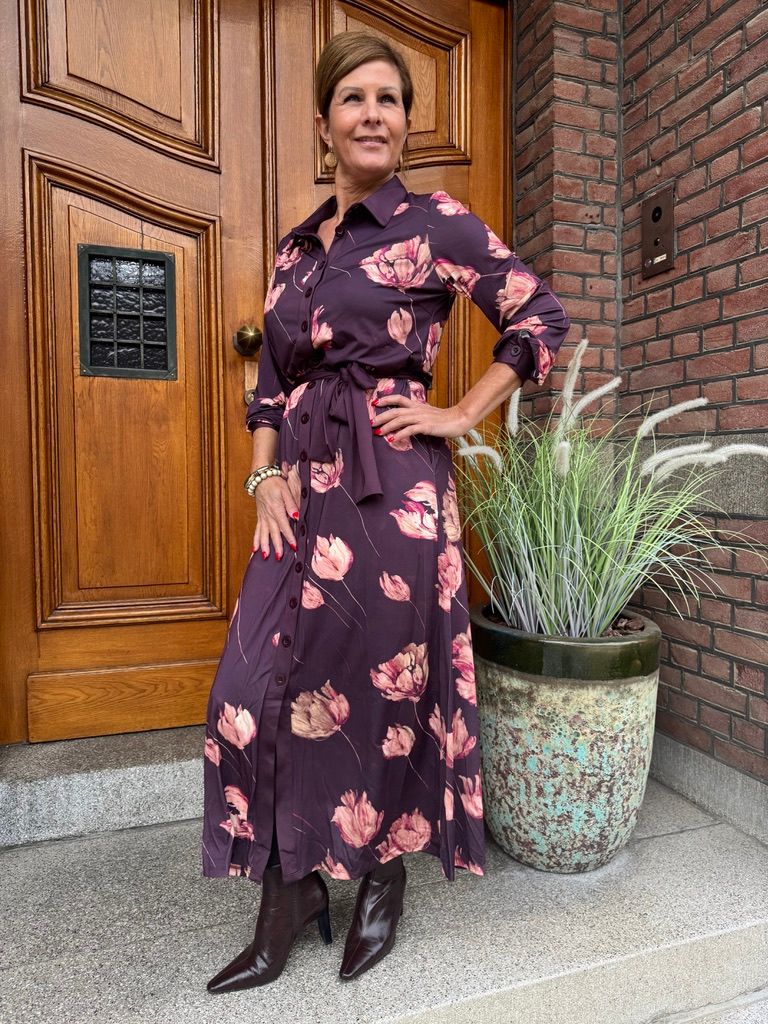 D112 P149 - Maxi Jurk met Bloemenprint