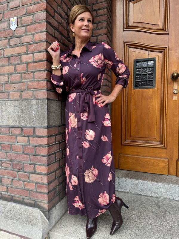 D112 P149 - Maxi Jurk met Bloemenprint