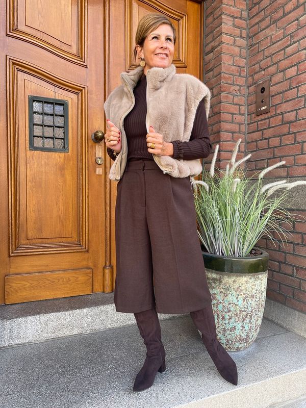 Fluffy Bontje Taupe - Manon