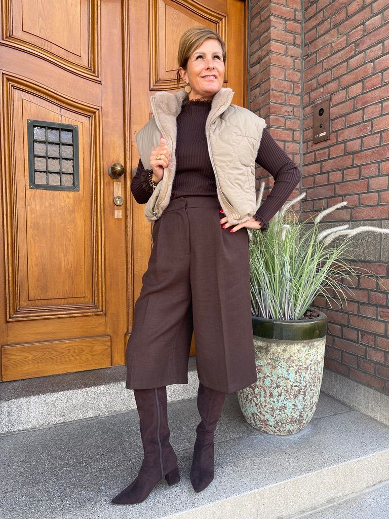 Culotte Broek Stof - Choco
