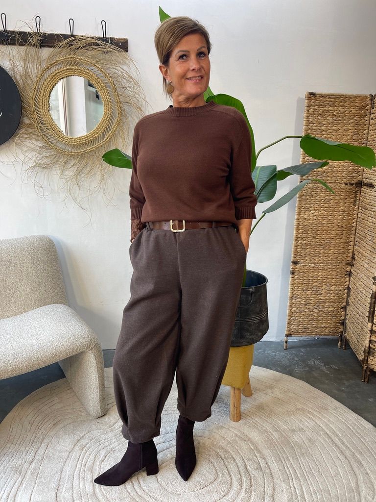 Ballonbroek Stof - Chocolade Bruin