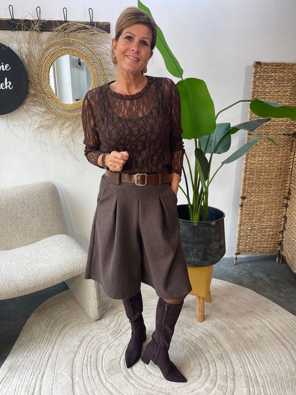 Kanten Top - 7258 - Choco
