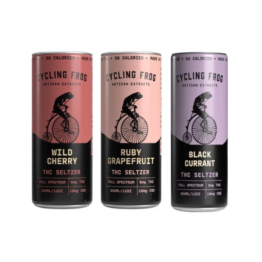 Cycling Frog Lemonade- 5mg Delta-9 THC + 10mg CBD per 12oz Can