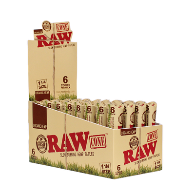 RAW Organic Cones 6pk