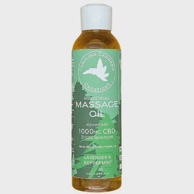Carolina Cannabis Creations Massage Oil 1000mg