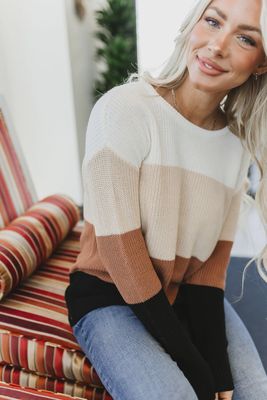 AMPERSAND AVE Paige sweater- fawn