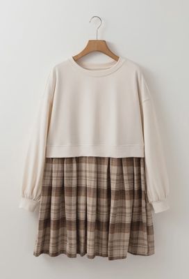 As If pleated sweater dress