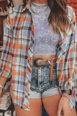 Autum Rae plaid top *plus