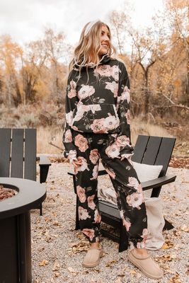 Blush and blooms hoodie