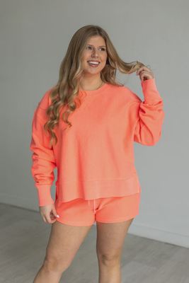 Neon Coral Short