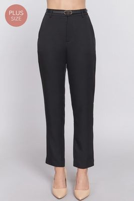 CLASSIC WOVEN PANTS WITH BELT