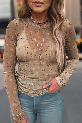 Daisy Mae- sheer flower shirt