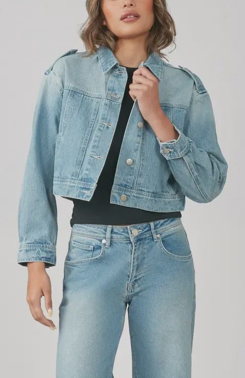 Cielo Cropped Denim Jacket, Size: XS