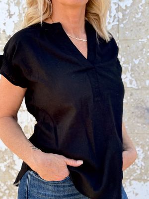 Veda linen top