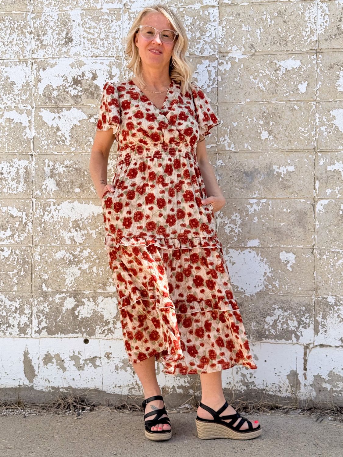 Jessa Poppy Dress, Size: XS