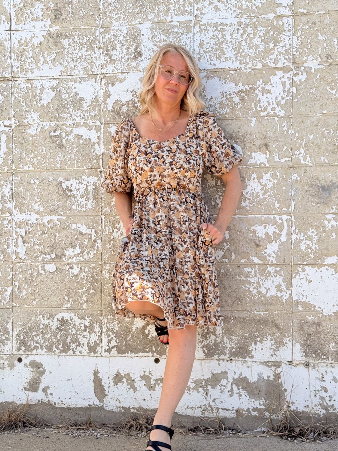 The Ember floral midi, Size: S