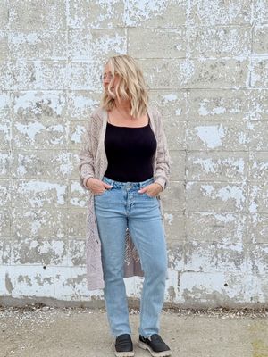 Clara hollow knit cardigan
