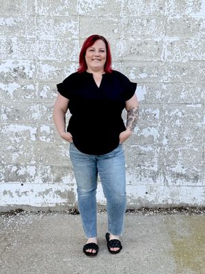 Veda linen top *Plus