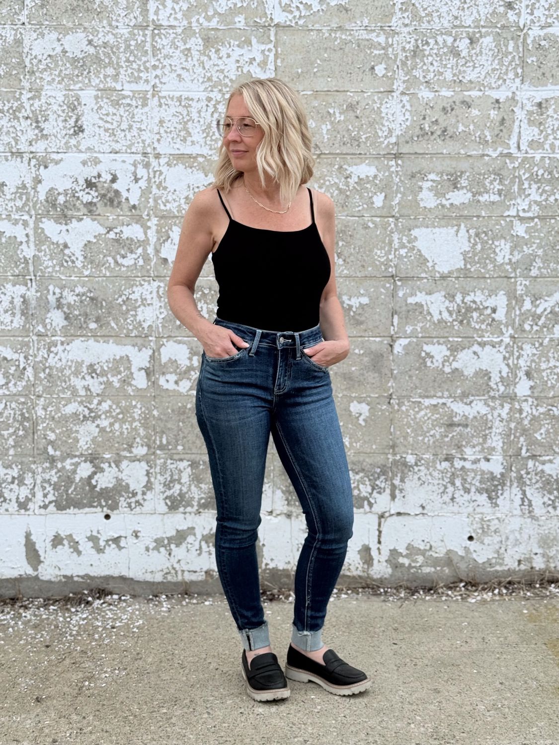Luna Cuffed skinny jean