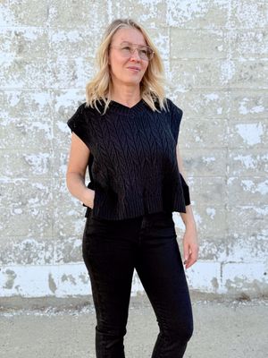 Cable Knit Sweater Vest