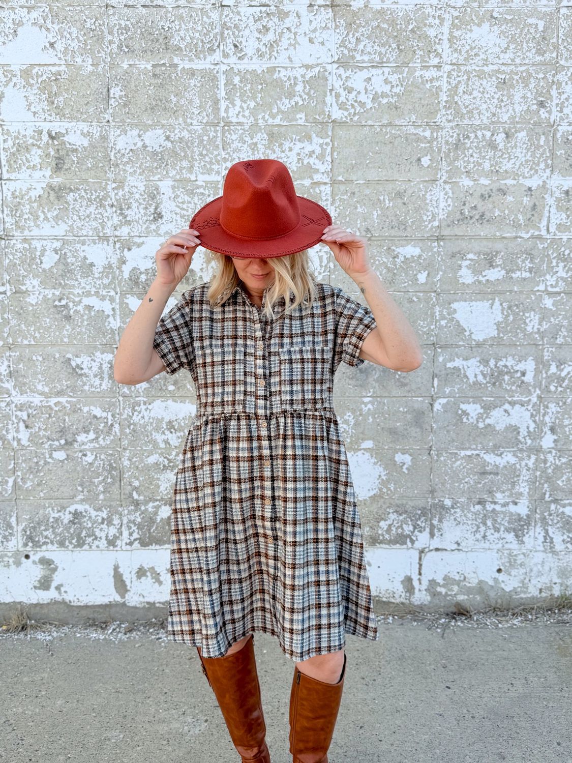 The Brooke plaid dress