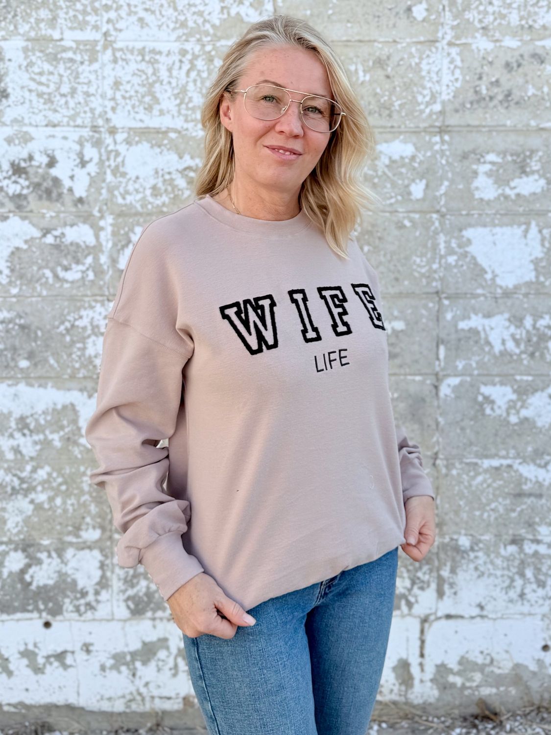 Wife Life Crew Neck