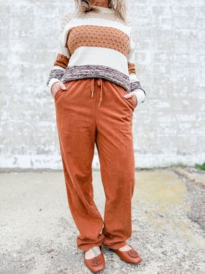 Caramel Corduory Pant