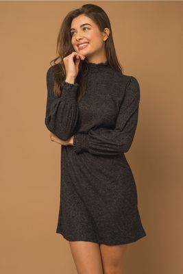 Grey long sleeve dress