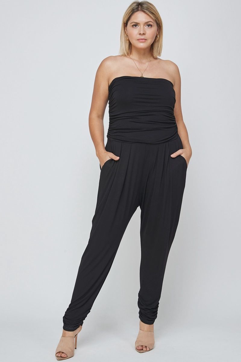 Strapless Romper *plus