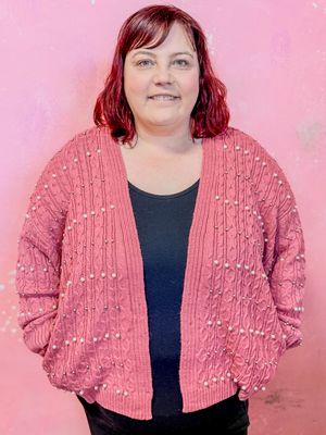 Etta Pearl open cardigan *Plus