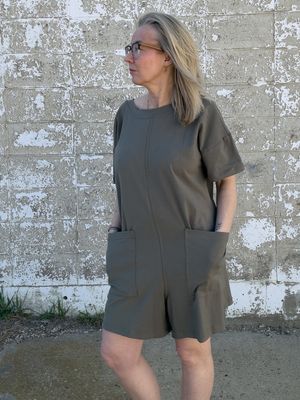 COTTON LYCRA SUMMER TEE ROMPER