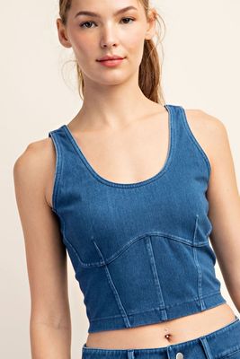 Jolene denim top