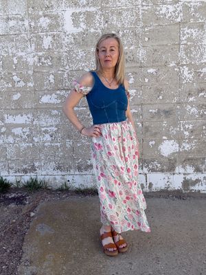 Jolene denim top