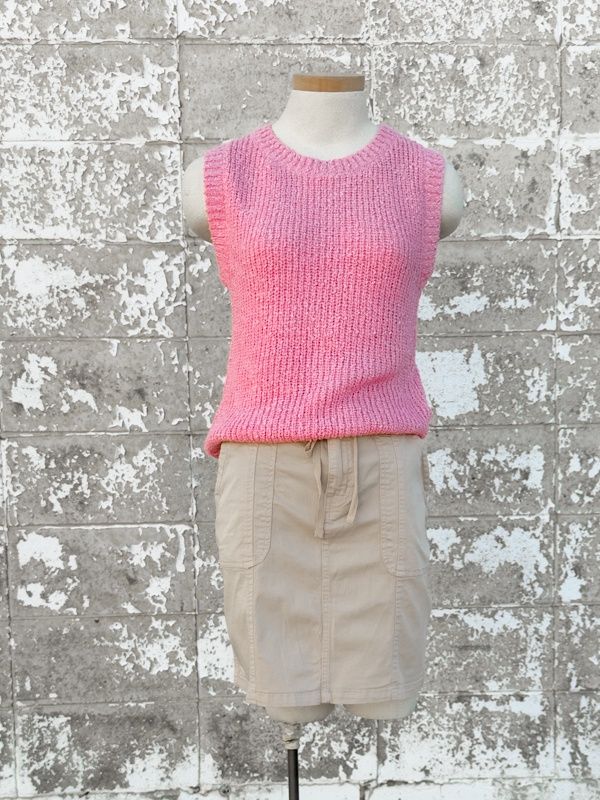 Jovi Pink knit tank