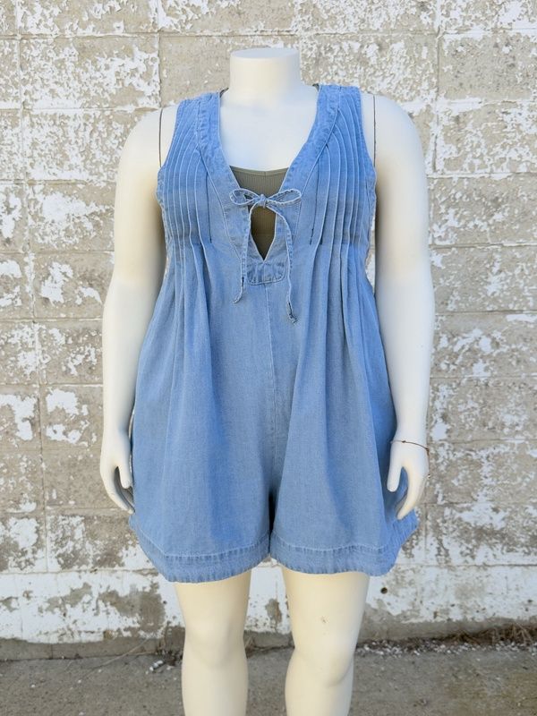 Valerie denim romper