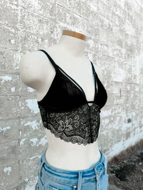 Miranda velvet bralette
