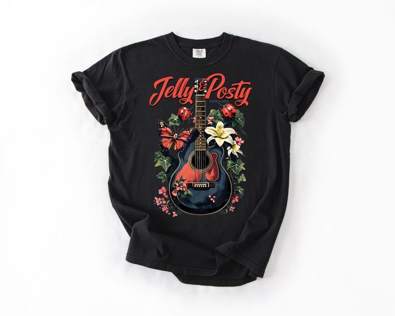 Graphic T'shirts, Graphic: Jelly &amp; Posty BLK, Size: S
