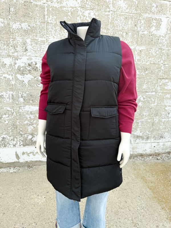 City Puffer Long Vest