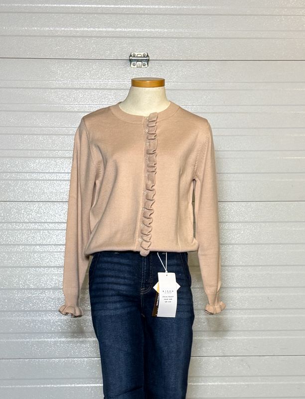 Avery ruffle cardigan