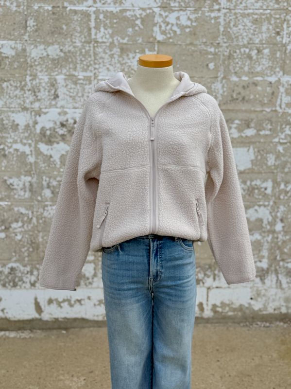 Ivory sherpa coat