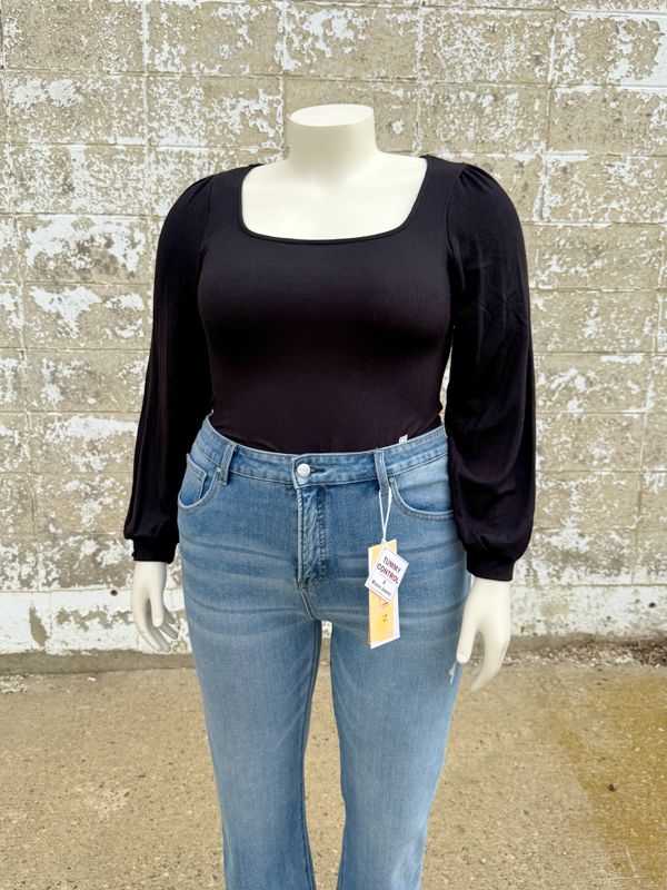 Square neck body suit- plus