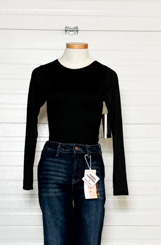 Crewneck long sleeve body suit