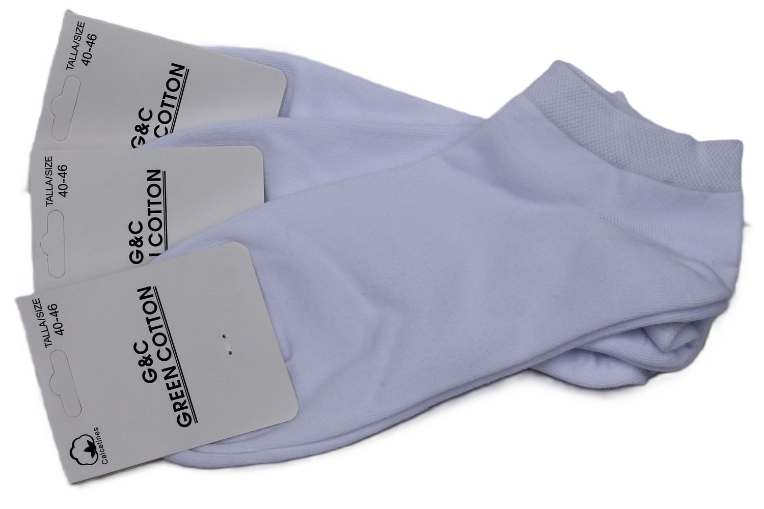Pack calcetines tobilleros blanco Hombre