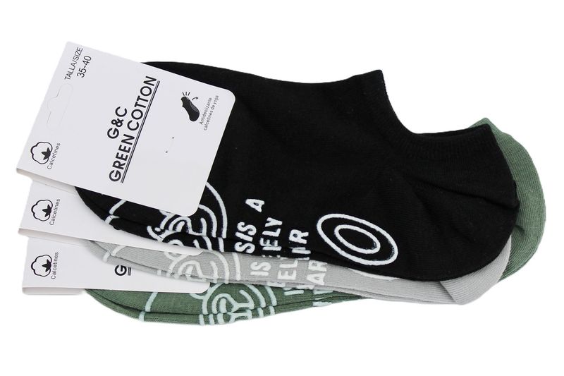 Pack calcetines tobilleros bajos Yoga/pilates varios colores