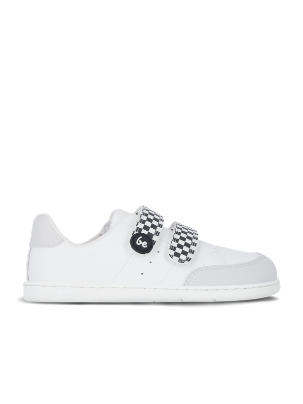 Barefoot zapatillas de niños Be Lenka Energise Preschool - White & Checkerboard